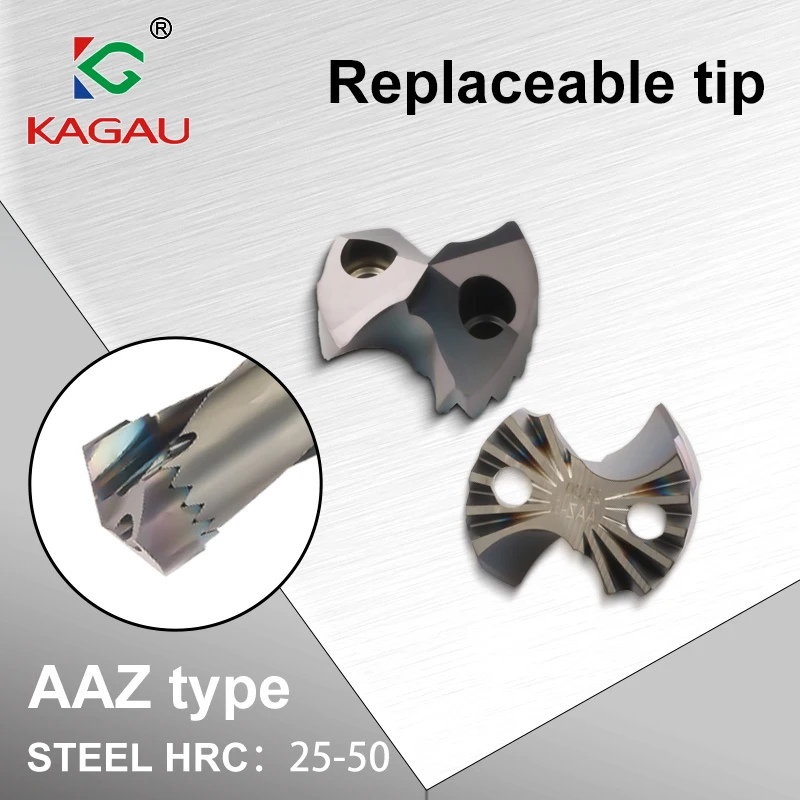 

Carbide inserts Replaceable tip High precision 10-26.8mm for indexable head drill SMD U Drill to Processing steel HRC 25-50