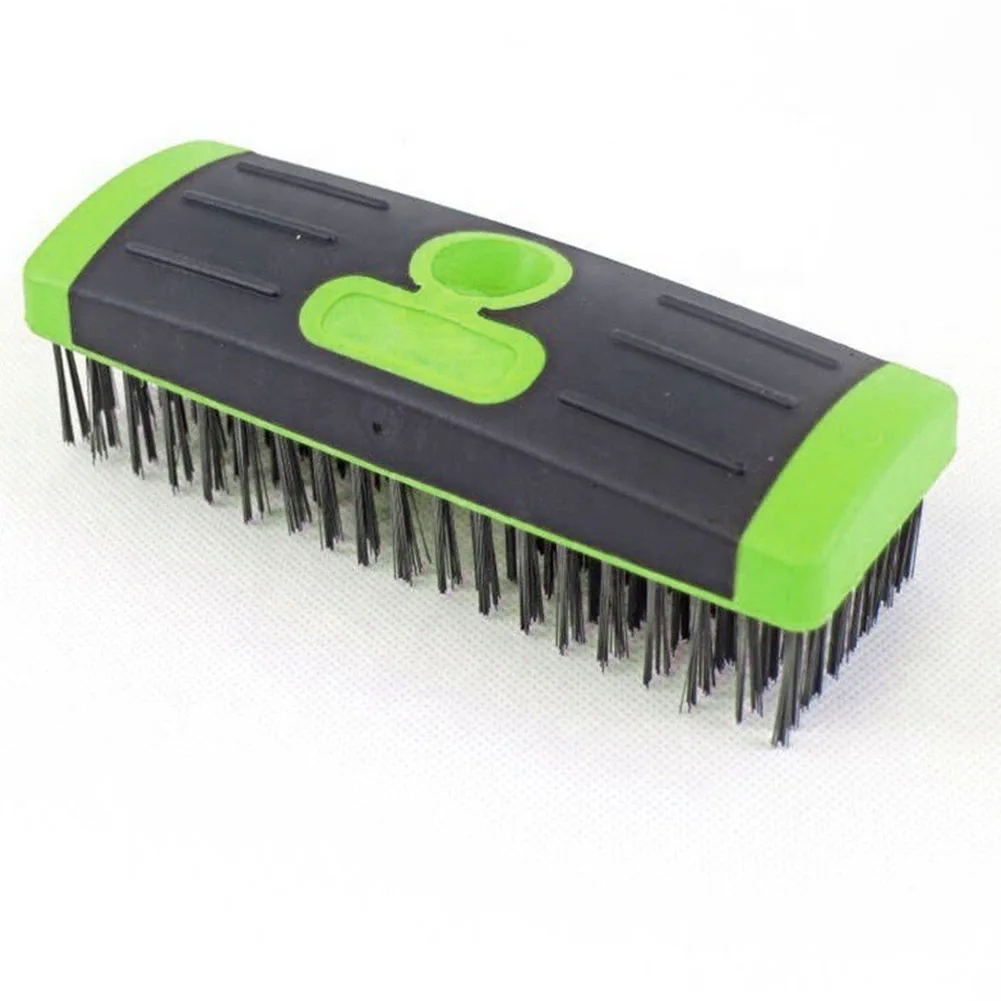 Triangular Crevice Brush Wide Square Brush and Scraper Attachment Compatible with 3 Section Stainless Steel Extendable Handle