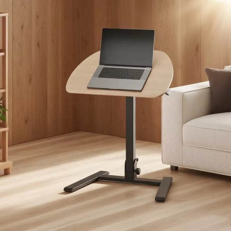 Modern iron gas lift height adjustable full folding computer desk 0-90 degree folding top multi-function commercial