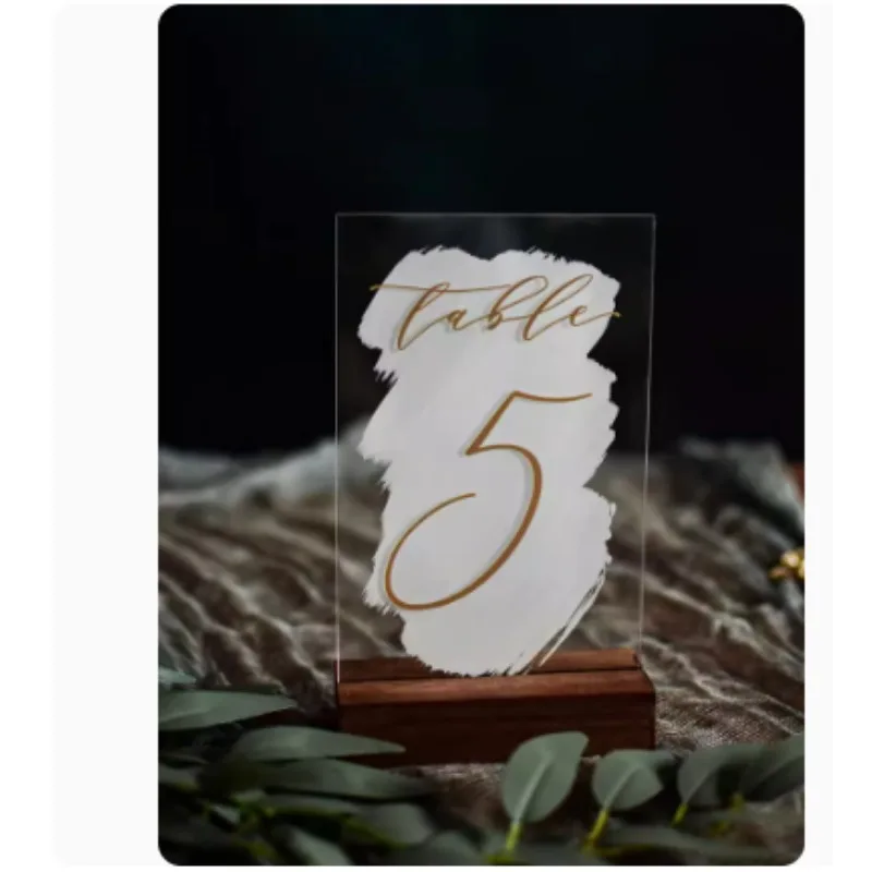 Customized Table Numbers Wedding Table Numbers with Stands Party Table Numbers Wedding Reception Decoration