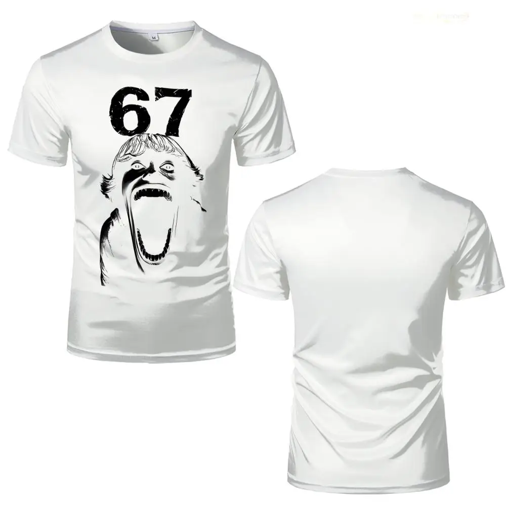 Fun Doot Doot 6 7meme Stampa T-shirt Six Seven Slang Term Brain Rot T-shirt a maniche corte SCP-67 Unisex Casual Moda Streetwear Top