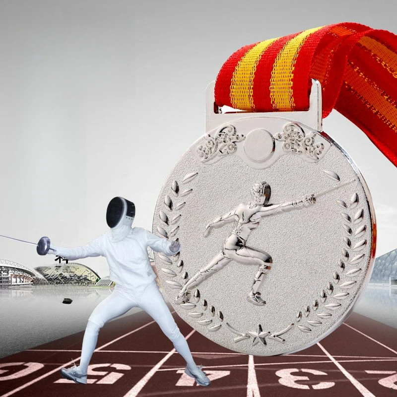 

Customized fencing medals Sports competition medals