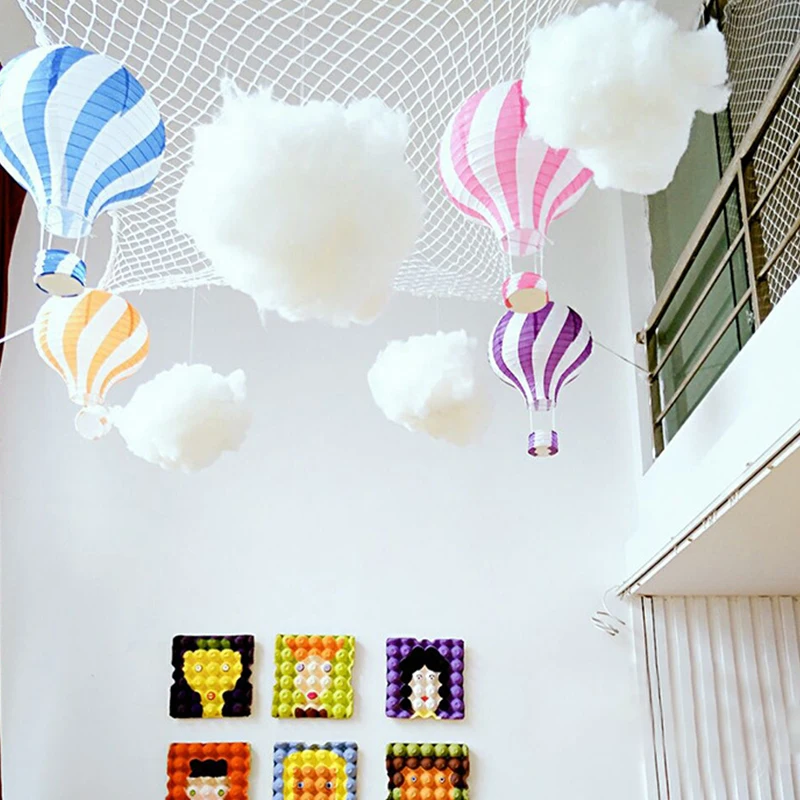 الاصطناعي الأبيض القطن سحابة الزفاف خلفية ديكور الدعائم خلفية T المرحلة DIY بها بنفسك حفلة عيد ميلاد حفل زفاف معلقة حلية