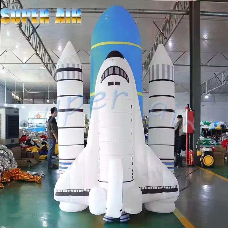 Popularny projekt gorąca sprzedaż ogromna nadmuchiwana rakieta z oświetleniem led na imprezy