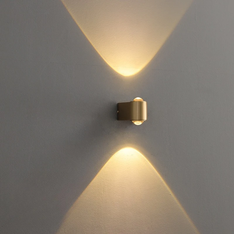 Projection all copper wall lamp, warm atmosphere corridor entrance staircase background wall lamp