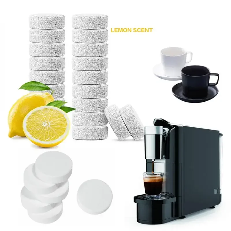 Tableta de limpieza efervescente para máquina de café, agente descalcificador, limpieza definitiva, limpiador multiusos, accesorios de cocina