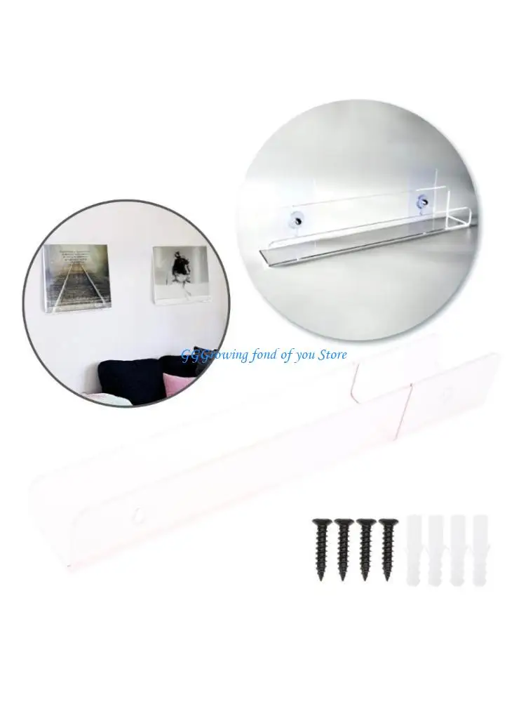 

H9EB Acrylic Album Record Holder Display Your Daily for LP Listening 2 PCS
