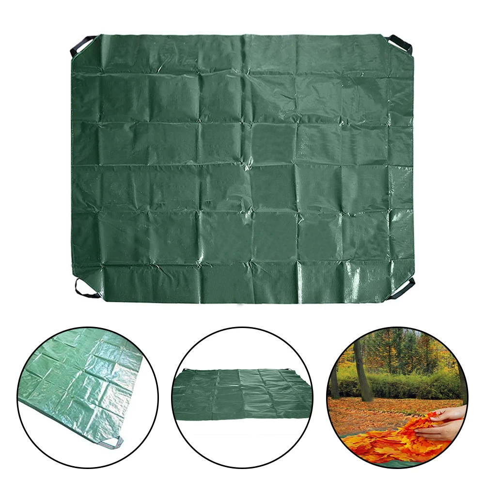 

1.98x1.98m Foldable Garden Leaf Mat Storage Bag With Handle Waterproof Tarp Yard Garden Leaf Tarp For Sandbox Cover Outdoor Tarp