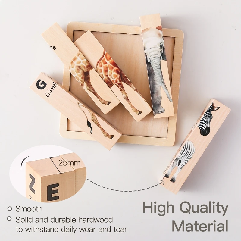 몬테소리 나무 회전 직소 퍼즐 장난감 숲 동물 퍼즐 아기 지능 게임 부모-자식 활동 장난감 어린이 선물
