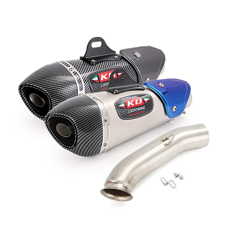 

Motorcycle Exhaust System Tip Mid Link Pipe Slip On Muffler Rmovable DB Killer Modified For Duke 125 200 250 390 RC390 2017-2020