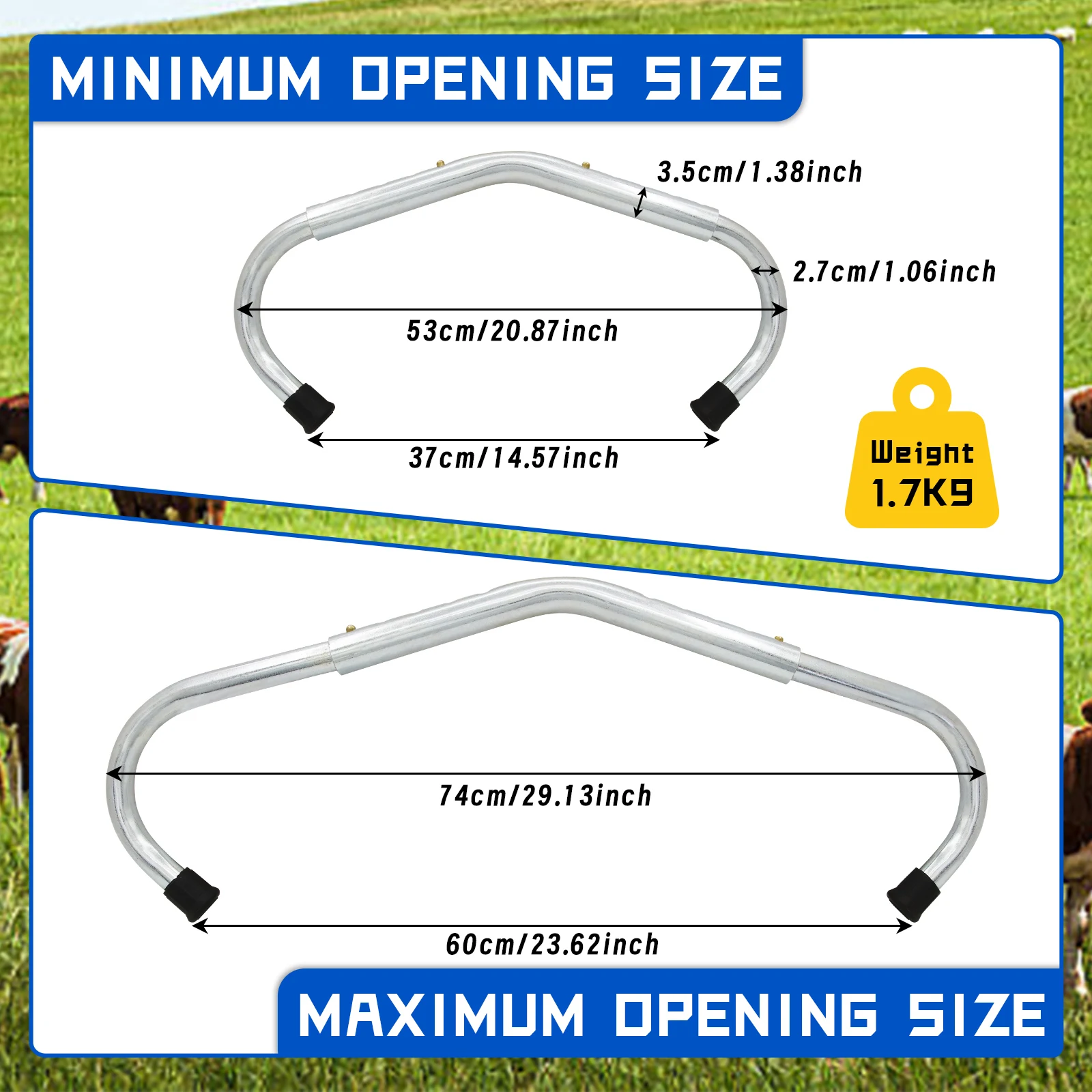 1PC Anti Kick Bar Adjustable In Length Dairy farm Instruments for Cow Veterinary Field Instruments Cattle Stop Kicking Rods
