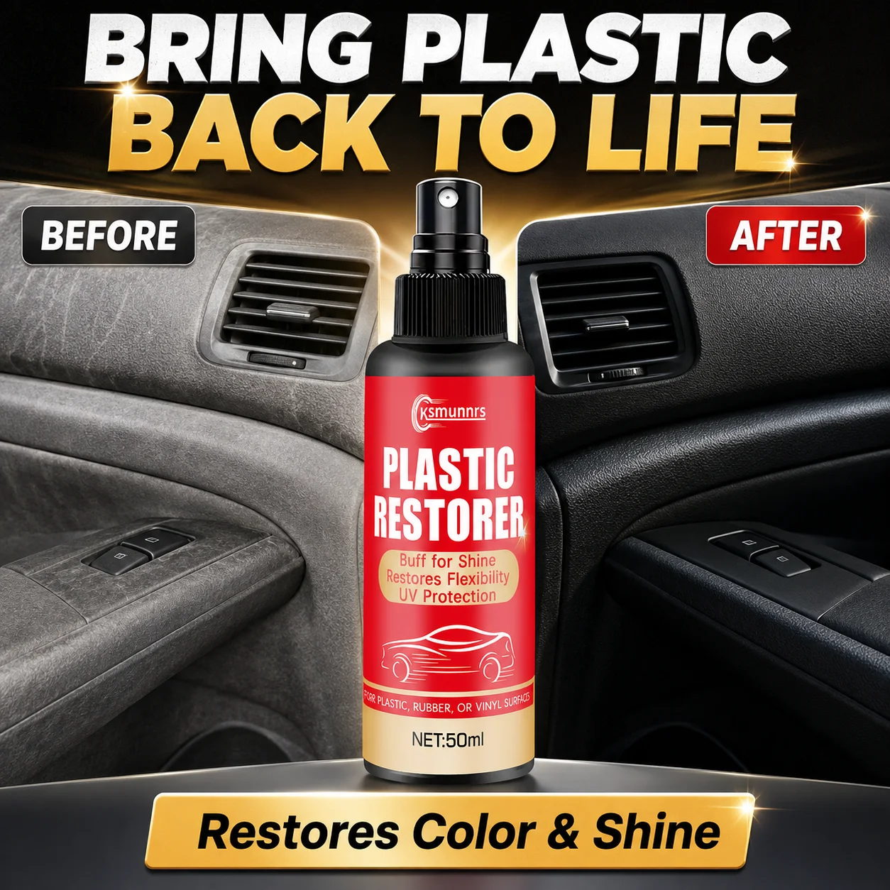 New Automobile leather plastic cleaning spray, interior refurbishment protector, long-term hydrophobic scratch resistant coating