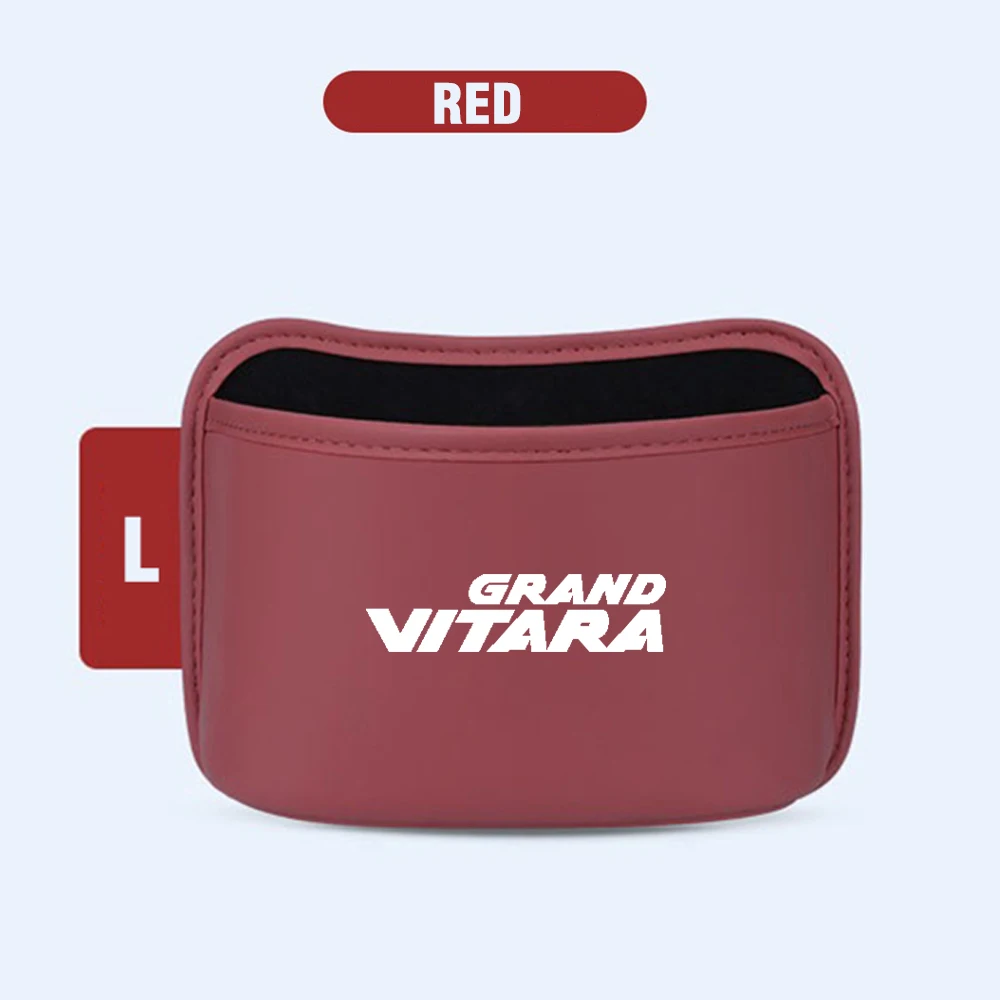 Car Leather Storage Box Garbage Collection Box Door Seat Backrest Hanging water Cup Umbrella Storage Box For Suzuki Grand Vitara