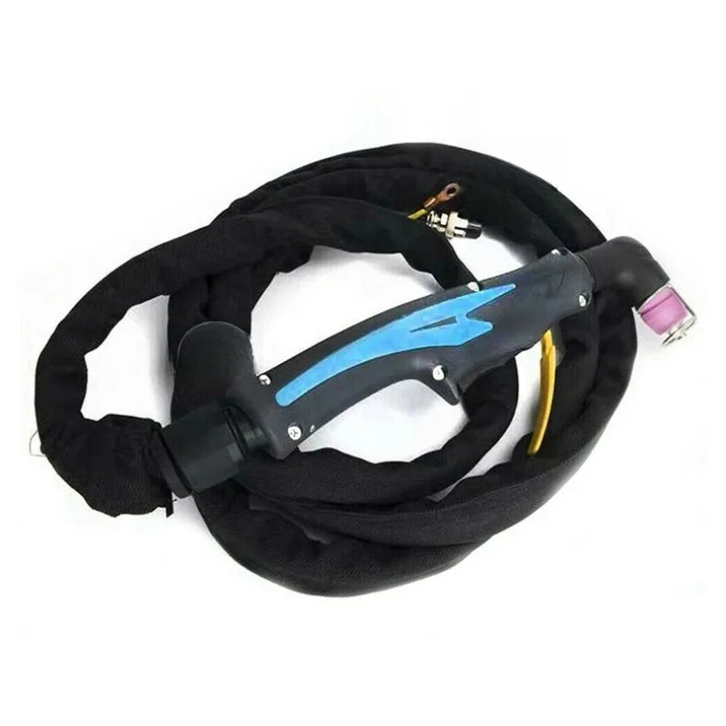 SG55 AG60 Plasma Cutting Torch Assembly Blue & Black Square Handle Handheld Pilot Arc Plasma Torch Wear Part Accessory