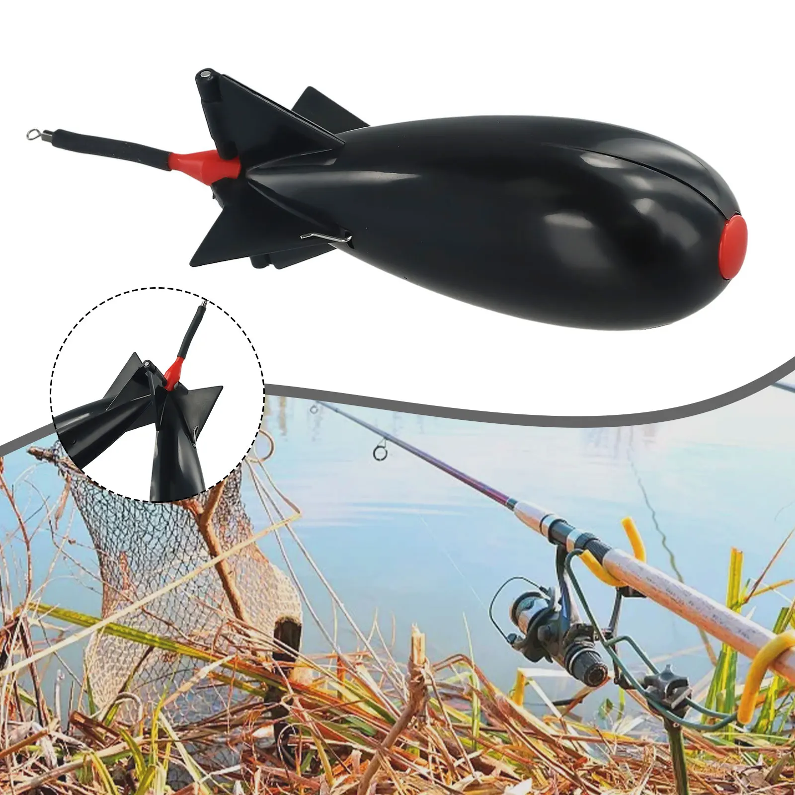 

1pc Carp Fishing Rocket Feeder Spod Bomb Float Lure Bait Holder Pellet Rocket Feeder Fishing Iscas Pesca Tackle Accessories