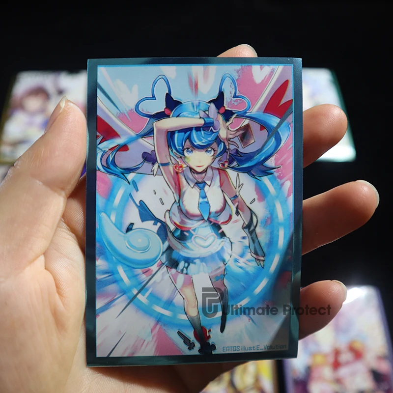 60PC anime card sleeve 66*91mm super cute anime card sleeve japanese comic cartoon Anime movie card holder lovely card sleeves