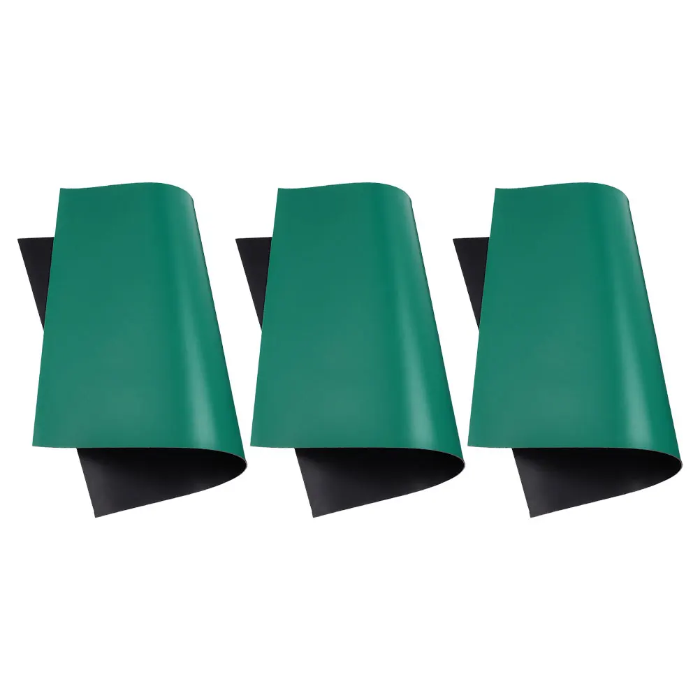 

3 Pcs Anti static Desk Mat Heat Resist Rubber Protection Grounding Mats For Repairs Table Pads