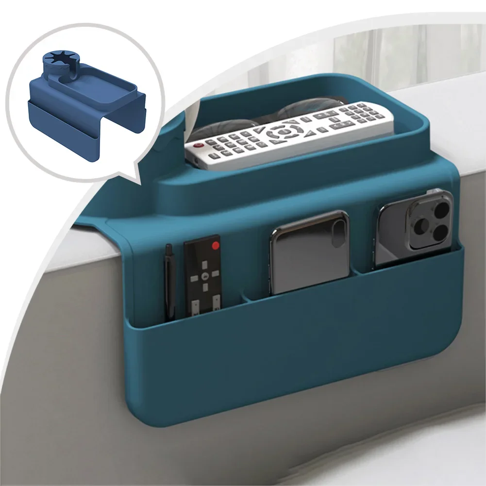 

Convenient Non Slip Silicone Couch Tray With Pockets For Drinks And Remote Controls Perfect Addition To Living Room
