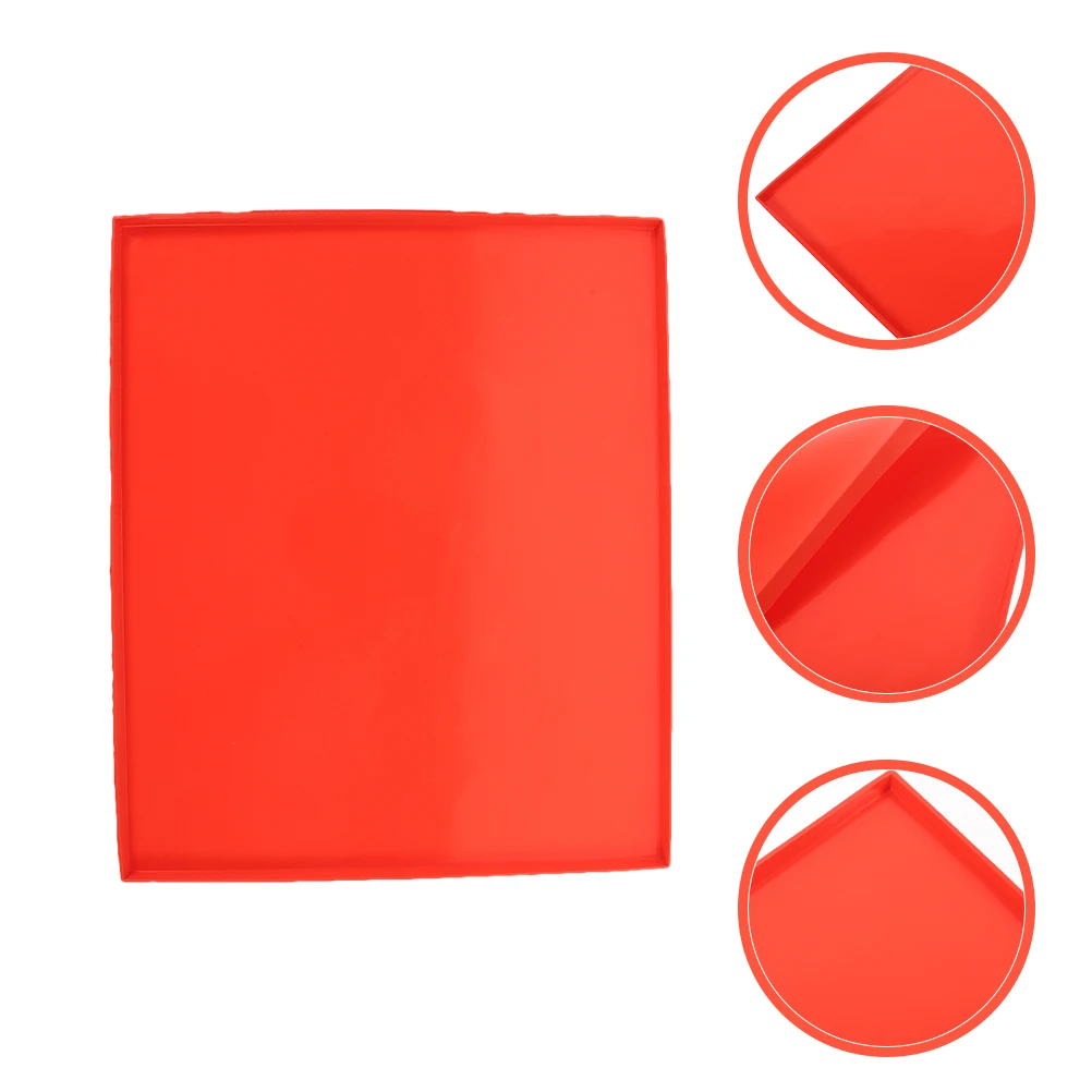 

Dehydrator Food Dryer Silicone Pad Cooking Mats for Oven Bakeware Red Silica