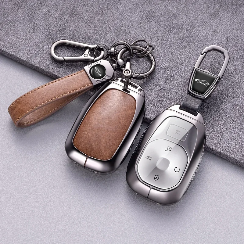 Étui porte-clés en alliage de zinc pour voiture, avec chaîne, pour GAC Trumpchi GS7 GS8 GM8 GS5 GA6 GM6 GN8 Empow J15 J16, accessoires intérieurs