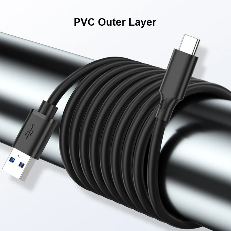 Cable de carga rápida PD60W Cable USB tipo C USB3.0 15cm 30cm 50cm 1m Cable de datos de 10Gbps Cable USB tipo c 2m 5Gbps para disco duro SSD