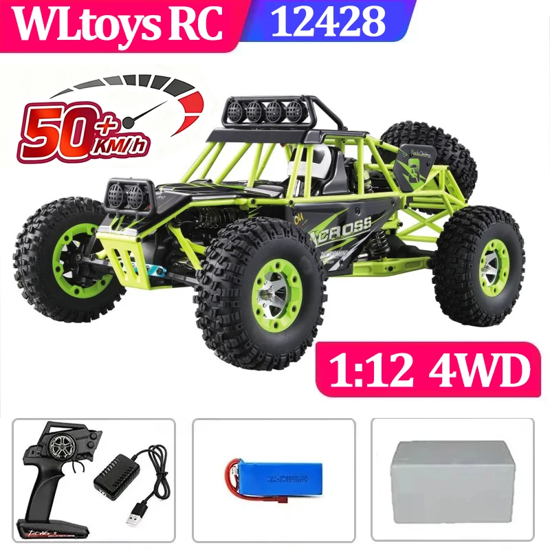 75 KM/H WLtoys 124016 124017 60 KM/H 144001 Rc Elettrico 4wd Batteria Ad Alta Velocità Atv Telecomando Drift Rc Auto per Adulti Giocattoli