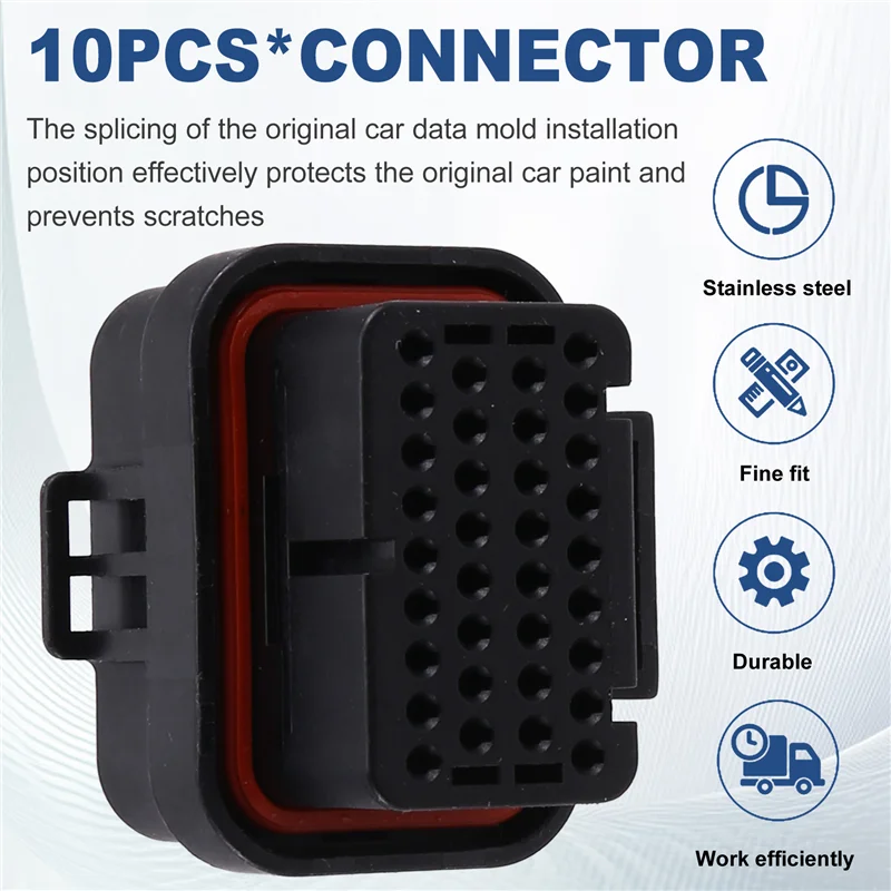 

TE Connective 34 Pin Female Tyco AMP Auto Oil Gas Connector 10Pcs 4-1437290-0 Computer Connectors