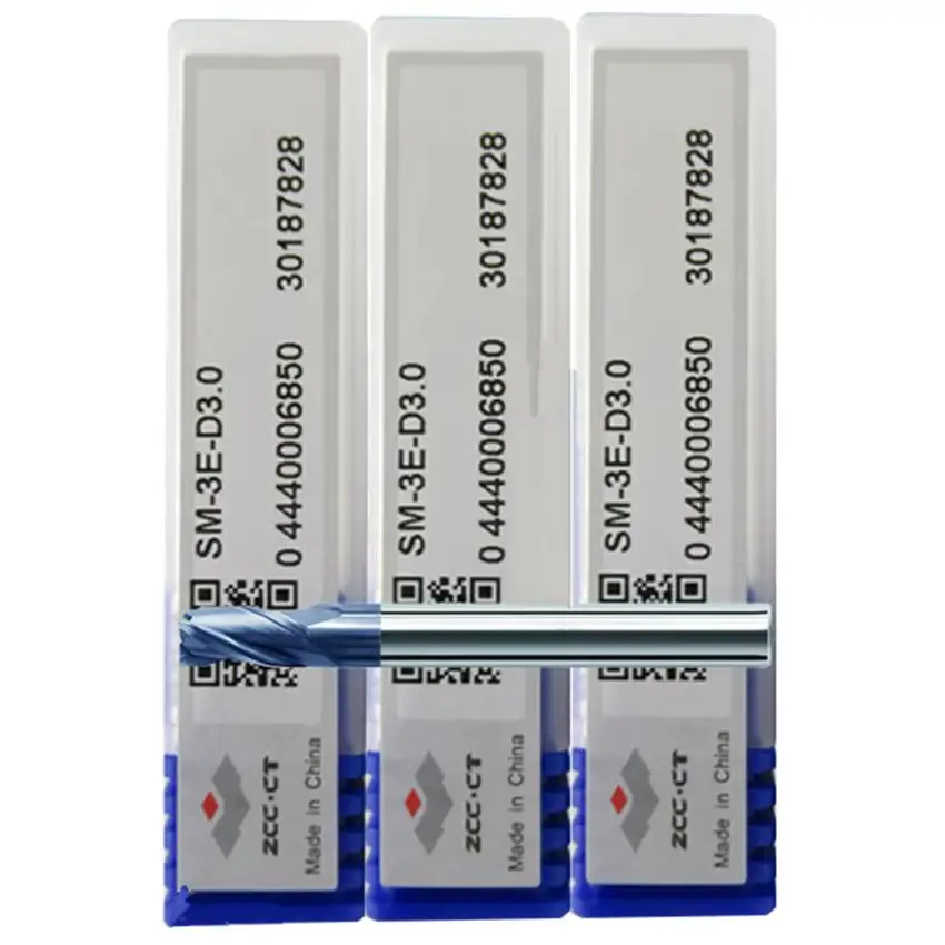 

SM-3E-D3.0/SM-3E-D4.0/SM-3E-D5.0/SM-3E-D6.0/SM-3E-D7.0/SM-3E-D8.0 SM-3E ZCC.CT End Mills 3 Flute Flat end mills 1pcs/box