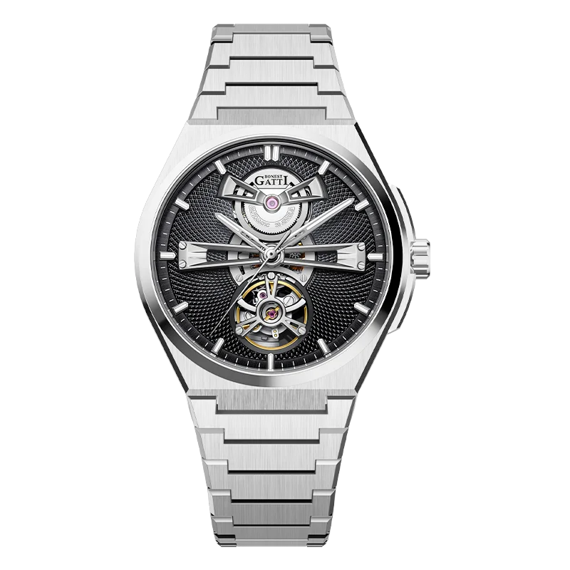 

Мужские автоматические часы Business Advanced Skeleton с турбийоном и сапфировым стеклом