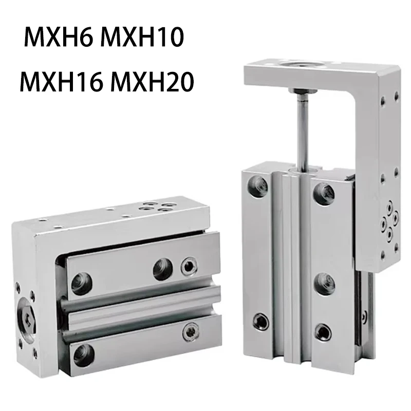 Linear Side Rail Guide Rod Cylinder MXH Rail Cylinder MXH6 MXH10 MXH16 MXH20 Precision Pneumatic Air