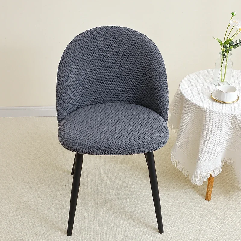 1/2 Stück Jacquard-Stuhlhussen für Esszimmer, Entenschnabel-Stuhlbezug, niedrige Rückenlehne, gebogener Sitz, Schonbezug, schmutzabweisend, für Zuhause, Bankett, Hochzeit – Detail 10