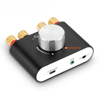 Nobsound Mini Bluetooth 5.0 TPA3116 Digital Amplifier Hifi Stereo Audio Receiver Power Amp 50W+50W Car Sound Amplifiers