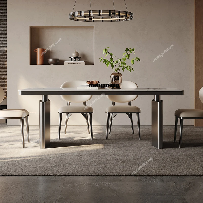 Italian High Quality Dining Table Light Luxury Modern Aesthetics Comfortable Designer Restaurant Table Muebles Home Furniture