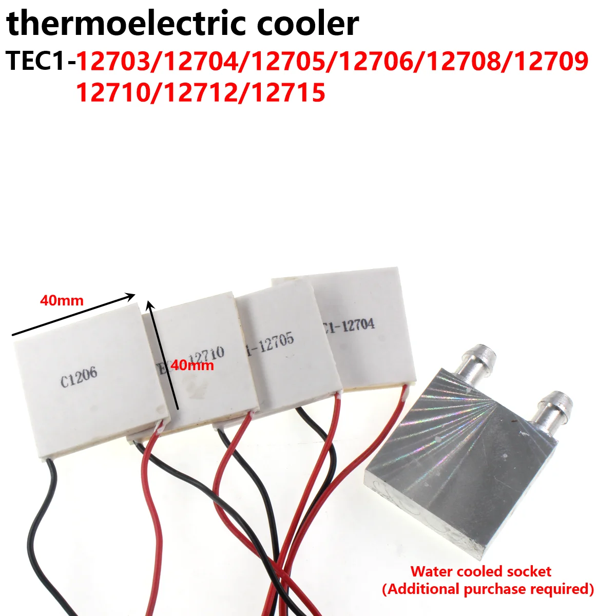 

TEC1-12706 12703 12704 12705 12708 12709 12710 12715 Semiconductor Refrigeration Chip 40 * 40 Heat Sink