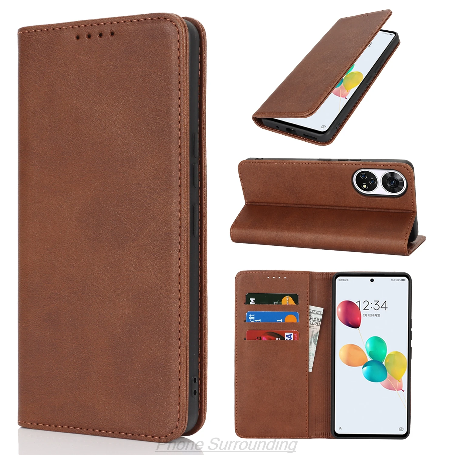 Leather Case for ZTE Anshin Family A303ZT Flip Case Card Holder Holster Magnetic Attraction Cover Wallet Case Capa Fundas Coque