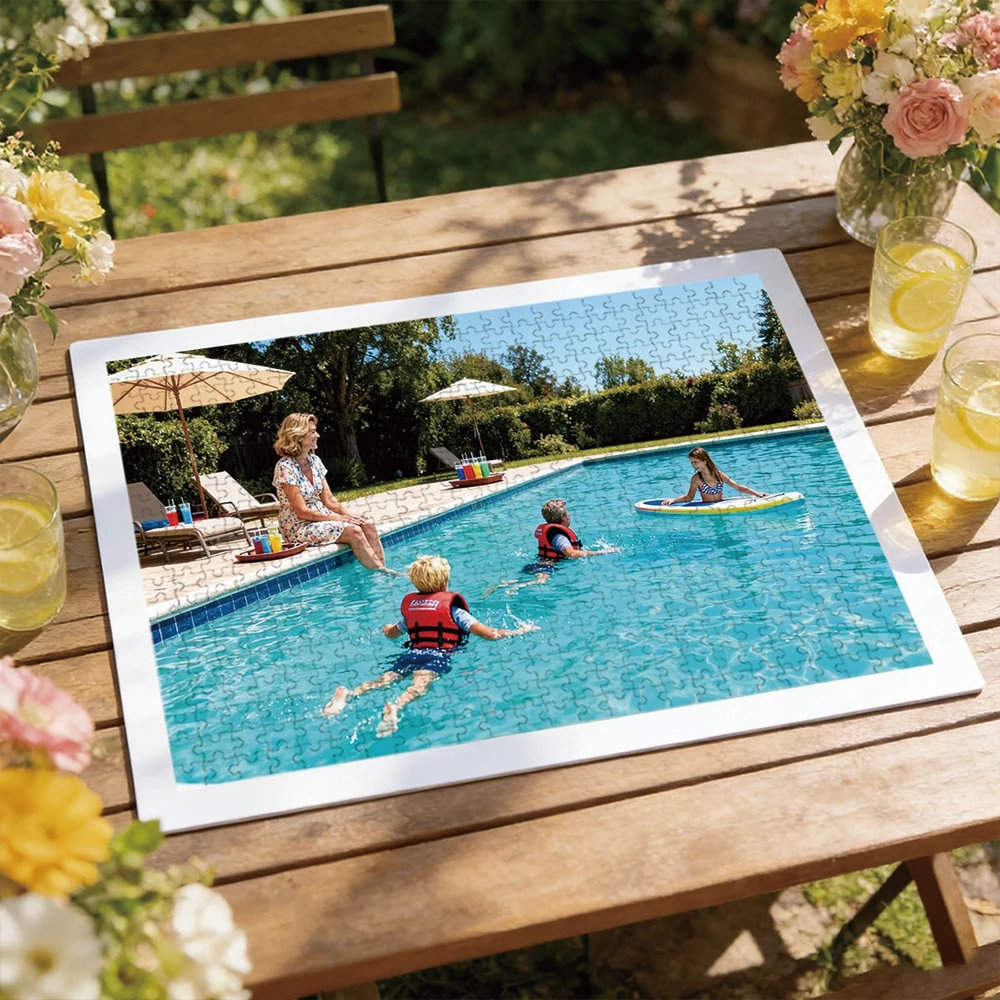 35/300/500/1046pcs Personalized Custom Photo Puzzle Travel Photos Diy Toy for Kids Anniversary Festival Best Gift