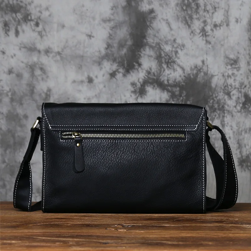 Nzpj Echt leder Herren Umhängetasche Top Layer Rindsleder Umhängetasche Umhängetasche Tablet Tasche geeignet für 10 Zoll iPad – Detail 6