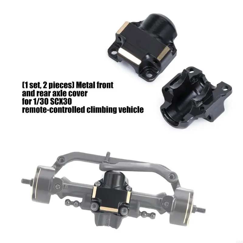 

2Pcs High Strength Metal Axles Covers Upgrades Bridge Cover for 1/30 SCX30 Remote Control Climbing Vehicle A2UB
