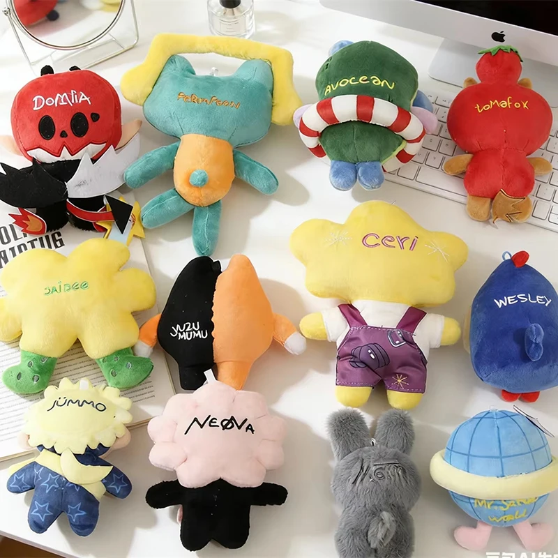 8-14cm Thailand GMMTV Plüsch-Schlüsselanhänger BL CP Cartoon PP Baumwollpuppe Schlüsselring JAIDEE BABII WIN ForceBook AouBoom Fans Sammlerstück Geschenk