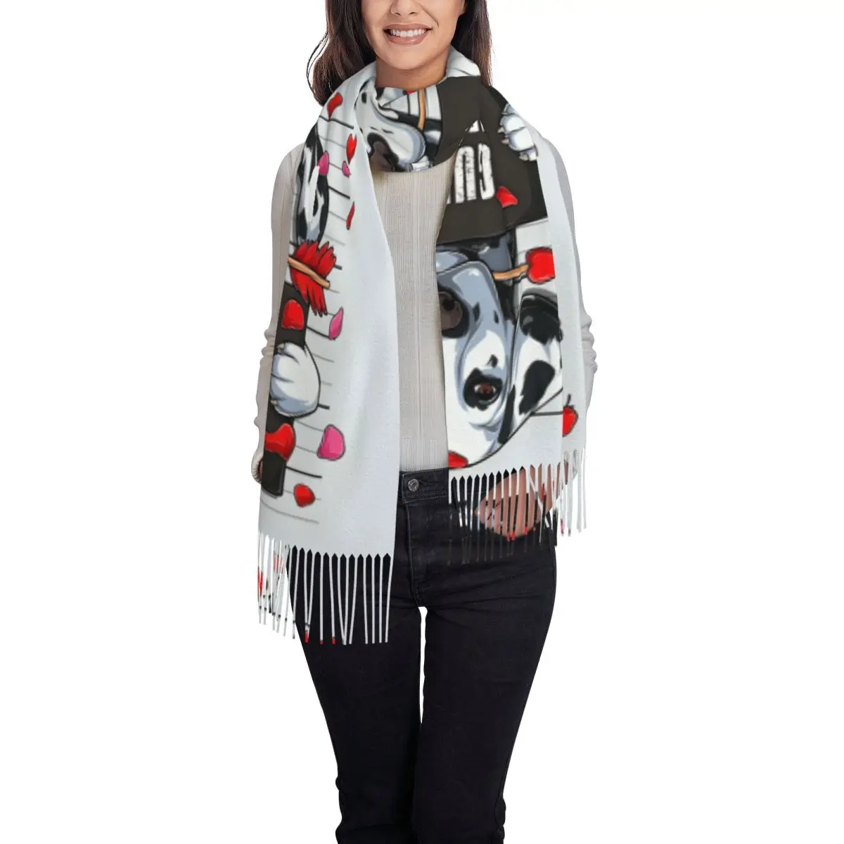 مخصص شرابة وشاح المرأة لينة أنيمي 101 شالات الكرتون يلتف الأوشحة الشتوية الإناث