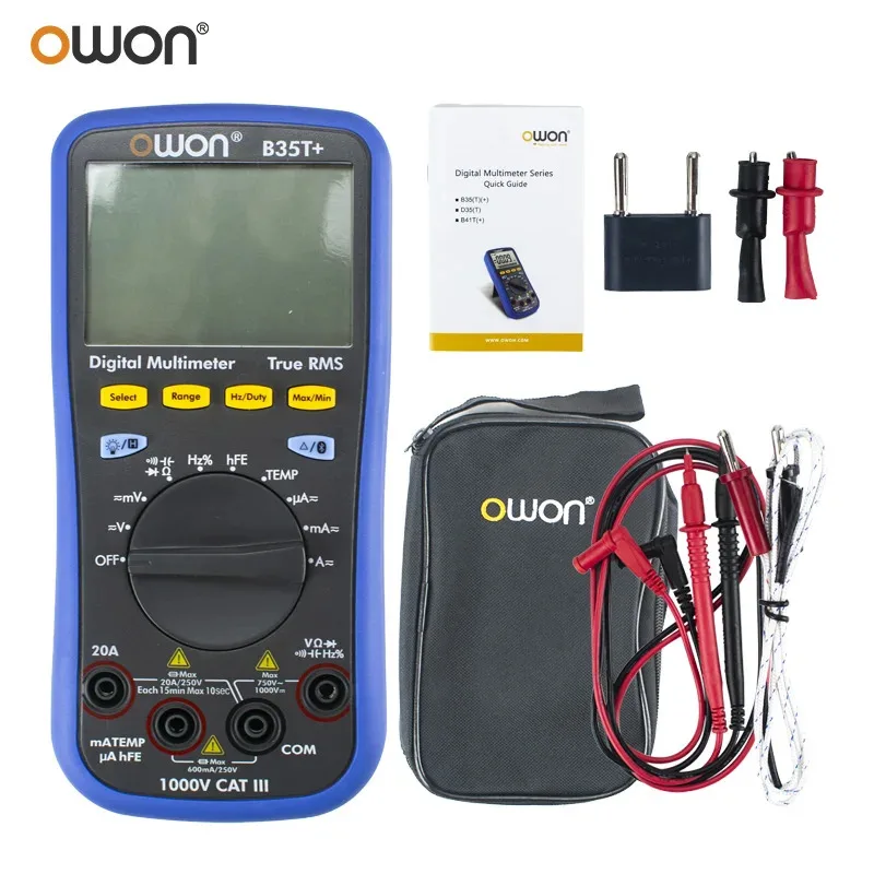 OWON B35T+ Digital Mini Multimeter Real Test Validity with Bluetooth Function as 3 in 1 Datalogger + Multimeter + Temperature