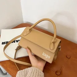 2024 New Spring Fashion Leisure Commuter Handbag Women's Senior Texture Crossbody Bag Shoulder Strap Adjustable Solid Color