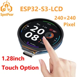 ESP32-S3 development board 1.28 inch Round Touch LCD Display Screen Option / Accelerometer / Gyroscope Sensors