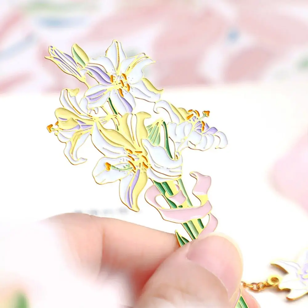 Stationery  Retro Chinese style Metal Book Clip Bookmark Pagination Mark