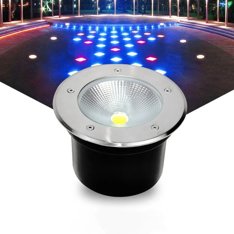 

6PCS IP67 Waterproof Garden Lighting 5W10W15W Buried Light Garden Landscape Light 110V220V 12V24V LED Underground Light Outdoor