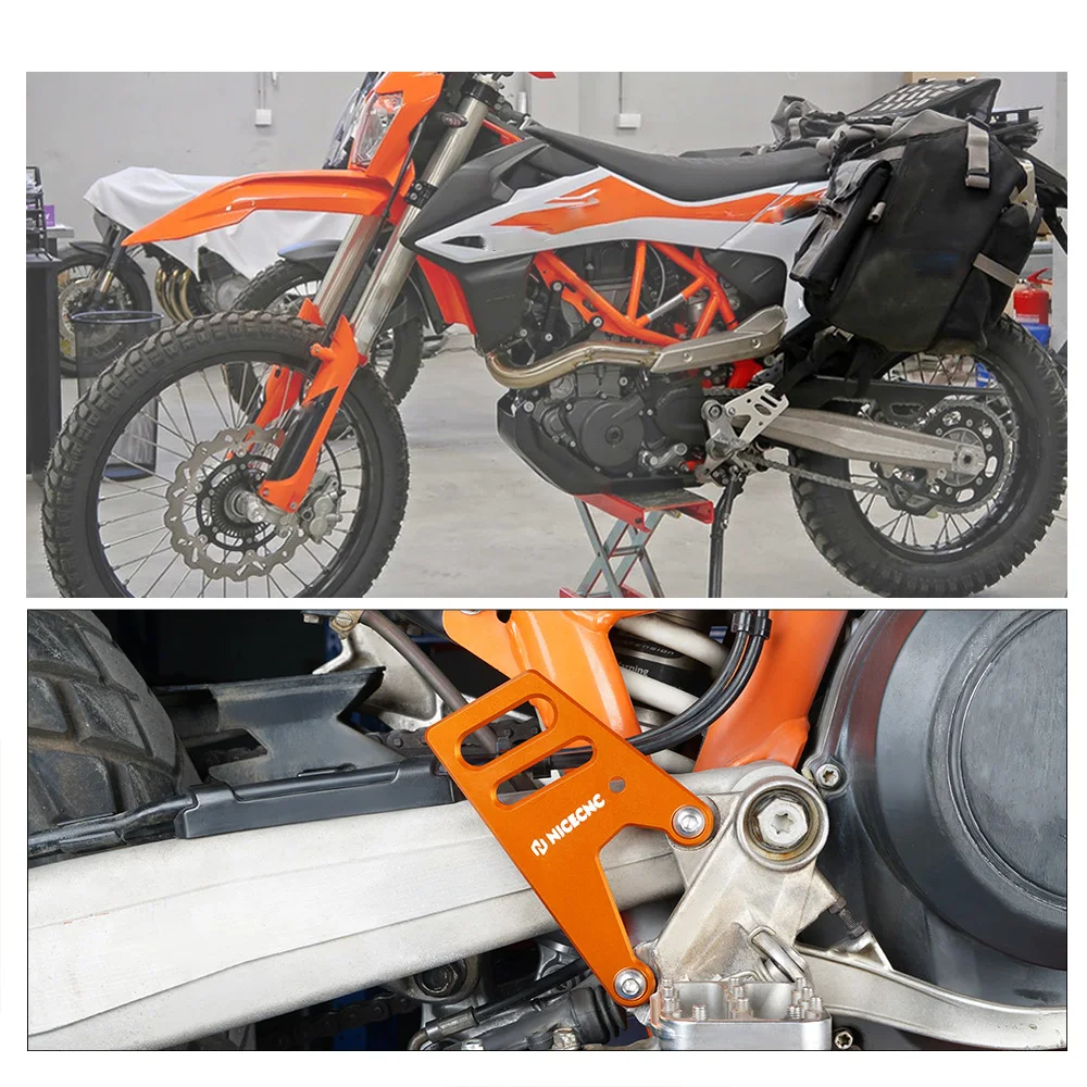 For KTM 690 Enduro R SMC R 2008-2023 Husqvarna 701 Enduro Supermoto 2016-2023 Heel Guard Cover Protector Rack-less Bags Brackets