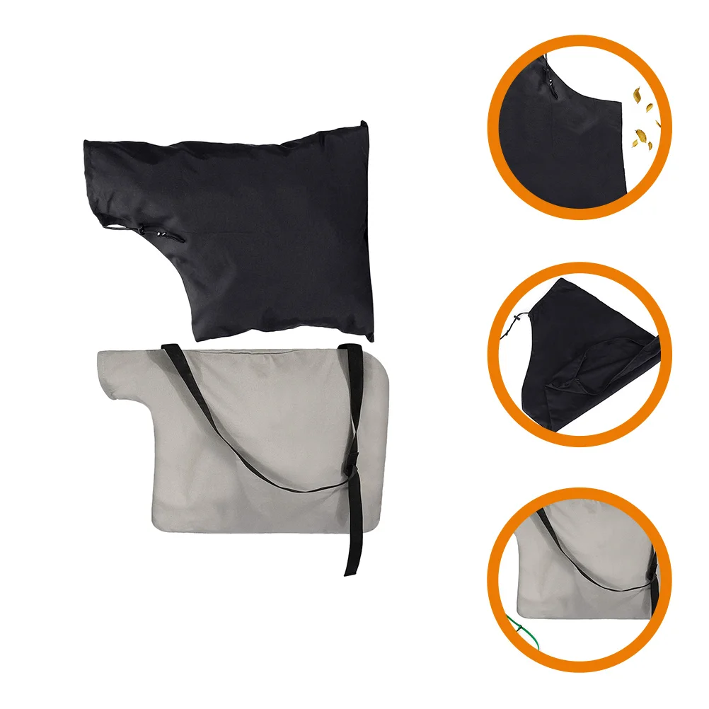 

2 Pcs Silver (1pcs Each) Leaf Blowers Bag for Outdoor Vacuum Toolbox Lawn Collection Oxford Cloth Container Pouch