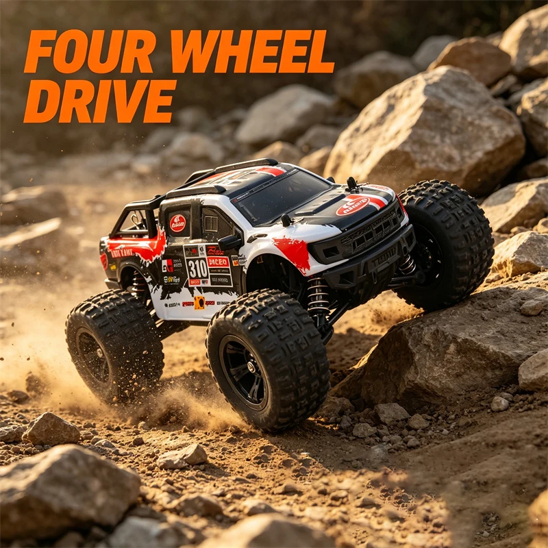 Remote Control Car 60KM/H Four-wheel Drive 1/18 High-horsepower High-speed Off-road Racing Car Brushless Electric Machine Toys