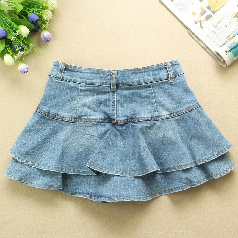 Ruffle Pleated Shorts Skirts Women 2023 Summer Low Waist A Line Y2K Denim Skirt Mini Short Jeans Skirts Outdoor Sex Skirt Woman — zdjęcie 4