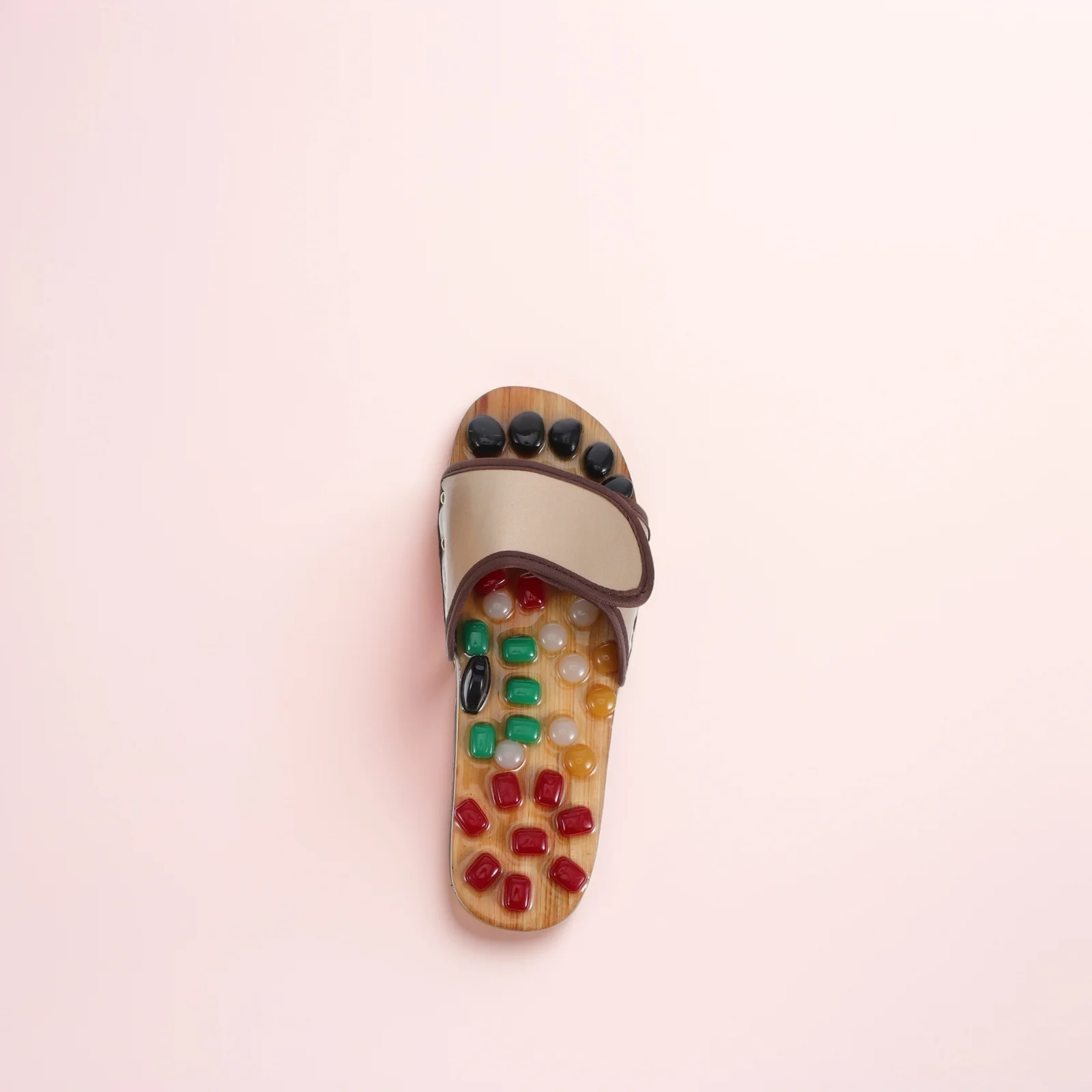 

Foot Massage Acupressure Stone Slippers Shoes Home Use Relief Fatigue Unisex Breathable Material Shoes